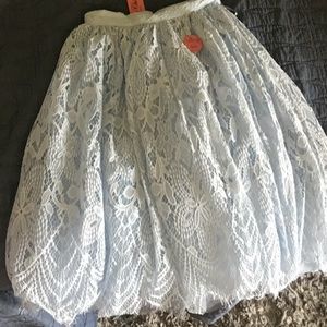 Light blue skirt